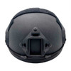 NcStar NcSTAR Ballistic Fast Helmet Rated at Level IIIA Protection Black Medium - XLarge, front view of a black ballistic helmet with a central mounting bracket on a white background.