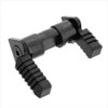 TacFire MAR095 USA Made Ambidextrous Safety Selector Lever Gen 2/Steel, black steel safety selector lever with textured grip handles for easy operation.