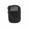 NcStar NcSTAR CVAP3006B Molle Utility Pouch With U.S. Patch, black tactical pouch with American flag patch patch for military or outdoor use.