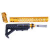 Guntec USA HC-SET-G2-ORANGE AR-15 "Honeycomb" Series Complete Furniture Set (Gen 2) (Anodized Orange)