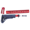 Guntec USA ULTRA-SET-308-RED AR .308 Ultralight Series Complete Furniture Set (Anodized Red)