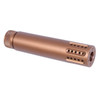 Guntec USA 1326-MB-P-BRZ Guntec USA 1326-MB-P-BRZ 223/5.56 Rifle Cal Slip Over Barrel Shroud With Multi Port Muzzle Brake (Anodized Bronze) 1326-MB-P-BRZ