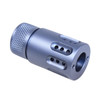 Guntec USA 1326-MB-P-MINI-308-GREY Guntec USA 1326-MB-P-MINI-308-GREY AR .308 Cal Mini Slip Over Barrel Shroud With Multi Port Muzzle Brake (Anodized Grey) 1326-MB-P-MINI-308-GREY