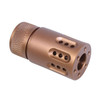 Guntec USA 1326-MB-P-MINI-9-BRZ Guntec USA 1326-MB-P-MINI-9-BRZ AR 9MM Mini Slip Over Barrel Shroud With Multi Port Muzzle Brake (Anodized Bronze) 1326-MB-P-MINI-9-BRZ