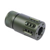 Guntec USA 1326-MB-P-MINI-9-GREEN Guntec USA 1326-MB-P-MINI-9-GREEN AR 9MM Mini Slip Over Barrel Shroud With Multi Port Muzzle Brake (Anodized Green) 1326-MB-P-MINI-9-GREEN