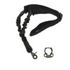 Guntec USA 1POINT-B-DELUXE-EGG One Point Bungee Sling With QD Snap Hook &amp; QD Ambi Bolt On Sling Adapter Combo Kit (Black)