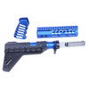 Guntec USA AR-PISTOL-SET-MLK-PB-BLUE AR-15 Pistol Furniture Set W/Micro Breach Pistol Brace (Anodized Blue)