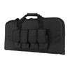 NcStar NcSTAR CVCP2960B 28" Padded Lockable Subgun Rifle Gun Case with Mag Pouchs, black soft carrying case with multiple pouches and sturdy handles.