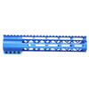 Guntec USA GT-10ALC-BLUE Guntec USA GT-10ALC-BLUE 10" AIR-LOK Series M-LOK Compression Free Floating Handguard With Monolithic Top Rail (Anodized Blue) GT-10ALC-BLUE