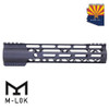 Guntec USA GT-10ALC-G2 10" AIR-LOK Series M-LOK Compression Free Floating Handguard With Monolithic Top Rail (Gen 2) (Anodized Black)