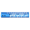 Guntec USA GT-10MLK-AL-BLUE Guntec USA GT-10MLK-AL-BLUE 10" Air Lite M-LOK Free Floating Handguard With Monolithic Top Rail (Anodized Blue) GT-10MLK-AL-BLUE