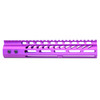 Guntec USA GT-10MLK-PURPLE 10" Ultra Lightweight Thin M-LOK System Free Floating Handguard With Monolithic Top Rail (Anodized Purple)