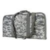 NcStar NcSTAR CVCP2960D 28" Padded Lockable Subgun Rifle Gun Case with Mag Pouchs, camouflage patterned padded rifle case with carry straps and zipper closure.