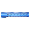  Guntec USA GT-12ALC-BLUE 12" AIR-LOK Series M-LOK Compression Free Floating Handguard With Monolithic Top Rail (Anodized Blue) 