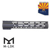 Guntec USA GT-12ALC-G2-G Guntec USA GT-12ALC-G2-G 12" AIR-LOK Series M-LOK Compression Free Floating Handguard With Monolithic Top Rail (Gen 2) (OD Green) GT-12ALC-G2-G