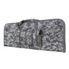 NcStar NcSTAR CVCP2960D 42" Padded Lockable Subgun Rifle Gun Case with Mag Pouchs, grey digital camouflage padded gun case with compartments and zippered closure.
