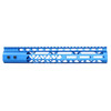 Guntec USA GT-12MLK-AL-BLUE Guntec USA GT-12MLK-AL-BLUE 12" Air Lite M-LOK Free Floating Handguard With Monolithic Top Rail (Anodized Blue) GT-12MLK-AL-BLUE