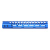 Guntec USA GT-12MLK-BLUE Guntec USA GT-12MLK-BLUE 12" Ultra Lightweight Thin M-LOK System Free Floating Handguard With Monolithic Top Rail (Anodized Blue) GT-12MLK-BLUE