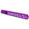 Guntec USA GT-15MLK-AL-308-PURPLE 15" Air Lite Series M-LOK System Free Floating Handguard With Monolithic Top Rail (.308 Cal) (Anodized Purple)