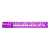  Guntec USA GT-15MLK-AL-PURPLE 15" Air Lite Series M-LOK Free Floating Handguard With Monolithic Top Rail (Anodized Purple) 