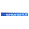  Guntec USA GT-15MLK-BLUE 15" Ultra Lightweight Thin M-LOK System Free Floating Handguard With Monolithic Top Rail (Anodized Blue) 