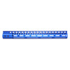  Guntec USA GT-16.5MLK-BLUE 16.5" Ultra Lightweight Thin M-LOK System Free Floating Handguard With Monolithic Top Rail (Anodized Blue) 