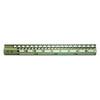 Guntec USA GT-16.5MLK-GREEN Guntec USA GT-16.5MLK-GREEN 16.5" Ultra Lightweight Thin M-LOK System Free Floating Handguard With Monolithic Top Rail (Anodized Green) GT-16.5MLK-GREEN