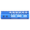 Guntec USA GT-675MLK-BLUE Guntec USA GT-675MLK-BLUE 6.75" ULtra Lightweight Thin M-LOK Free Floating Handguard With Monolithic Top Rail (Anodized Blue) GT-675MLK-BLUE