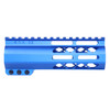 Guntec USA GT-6ALC-BLUE 6" AIR-LOK Series M-LOK Compression Free Floating Handguard With Monolithic Top Rail (Anodized Blue)