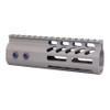 Guntec USA GT-6MLK-FDE Guntec USA GT-6MLK-FDE 6" Ultra Lightweight Thin M-LOK Free Floating Handguard With Monolithic Top Rail (Flat Dark Earth) GT-6MLK-FDE