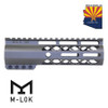 Guntec USA GT-7ALC-G 7" AIR-LOK Series M-LOK Compression Free Floating Handguard With Monolithic Top Rail (OD Green)