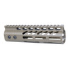 Guntec USA GT-7MLK-FDE 7" Ultra Lightweight Thin M-LOK Free Floating Handguard With Monolithic Top Rail (Flat Dark Earth)