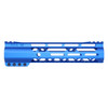  Guntec USA GT-9ALC-G2-BLUE 9" AIR-LOK Series M-LOK Compression Free Floating Handguard With Monolithic Top Rail (Gen 2) (Anodized Blue) 