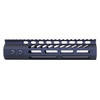 Guntec USA GT-9MLK-308 9" Ultra Lightweight Thin M-LOK System Free Floating Handguard With Monolithic Top Rail (.308 Cal) (Anodized Black)