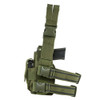 NcStar NcSTAR CVDLHOL2954G Drop Leg Universal Holster, tactical green drop leg holster with adjustable straps and magazine pouches.