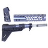 Guntec USA HCP-GREY AR-15 Honeycomb Pistol Furniture Set (Anodized Grey)