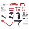 Guntec USA LPK-ENH-RED Guntec USA LPK-ENH-RED 223/5.56 Rifle Enhanced Lower Parts Kit With Upgrades (Anodized Red) LPK-ENH-RED