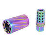 Guntec USA SPITFIRE-RPVD Guntec USA SPITFIRE-RPVD 223/5.56 Rifle Muzzle Comp With QD Blast Shield (Rainbow PVD Coated) SPITFIRE-RPVD