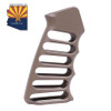 Guntec USA ULS-PG-FDE Guntec USA ULS-PG-FDE Ultralight Series Skeletonized Aluminum Pistol Grip (Flat Dark Earth) ULS-PG-FDE