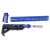 Guntec USA ULTRA-SET-BLUE Guntec USA ULTRA-SET-BLUE 223/5.56 Rifle Ultralight Series Complete Furniture Set (Anodized Blue) ULTRA-SET-BLUE