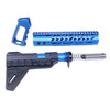 Guntec USA UPS-BLUE AR-15 Ultra Pistol Furniture Set (Anodized Blue)