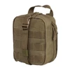NcStar NcSTAR CVEMT2970T Molle EMT Pouch, tactical brown medical emergency medical bag with MOLLE webbing and zipper closure.