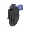 NcStar NcSTAR CVHOL3008B Belt Holster With Mag Pouch/ Right Hand/ Full To Sub-Compact, Black tactical belt holster with magazine pouch for right-handed carry.