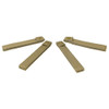 NcStar NcSTAR CVMSL3011T Molle Long 6" Thumb Snap Straps/ 4 Pack, tan color, durable nylon straps with thumb snap closures for tactical gear attachment.