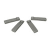 NcStar NcSTAR CVMSS3011U Molle Long 4" Thumb Snap Straps/ 4 Pack, set of four gray nylon Molle thumb snap straps on a white background.