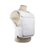 NcStar NcSTAR CVPCVD2975WH Discreet LE SWAT Police Low Profile Plate Carrier M-XXL, front view of a white tactical plate carrier vest on a mannequin, designed for law enforcement and SWAT teams.