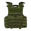 NcStar NcSTAR CVPCVXC2963G Expert Heavy Duty Plate Carrier Tactical XS-Small, green military-style tactical plate carrier vest with multiple pouches and adjustable straps.
