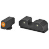 XS Sights GLR202P6N R3d 2.0 Night Sights - Glock 20/21, Front Orange Outline