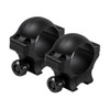 NcStar NcSTAR VR38D09 Hunter Series 3/8 Inch Dovetail 1 Inch Rings - 0.9 Inch Height, black scope rings.