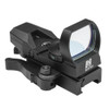NcStar NcSTAR D4BQ Red Reflex Sight/4 Reticles/Qr Mnt/Blk, compact black red dot reflex sight with adjustable mount and four reticle options for improved targeting.